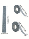 1 Roll 7cm*50cm Gray Self Adhesive Felt Moisture Absorbing Strip, Window Condensation Prevention Sealing Tape