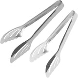 2 Pcs Stainless Steel Barbecue Clamps Set, Small and Large Bbq Tongs for Steak and Bread, Heat-resistant Food Tongs for Grilling and Cooking, Kitchen Utensils for Outdoor Barbecue