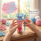 Double-Ended Interchangeable Head Bracelet Maker Plastic DIY Weaving Tool for Jewelry Making Hand Knitting Rope Weaver Flower Loom Maker Crafting Kit Needle Tools