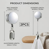 2PCS Kitchen Towel Clips, Expandable Towel Holder, Towel Grabber, Towel Clips for Bathroom, No Drill Installation, Durable Material for Kitchen and Bathroom Organization