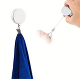 2PCS Kitchen Towel Clips, Expandable Towel Holder, Towel Grabber, Towel Clips for Bathroom, No Drill Installation, Durable Material for Kitchen and Bathroom Organization