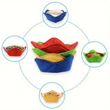 Microwave Insulating Sleeves & Holders for Hot Bowls, Set of 4, Protect Hands from Heat, Safe Bowl Cozy, Multipurpose Heat Proof Plate Holder (Red, Green, Yellow, Blue)