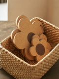 1Pc M Size 10cm Flower Wooden Heat Resistant Insulation Mat, Table Pot Pad For Wedding Christmas Gift