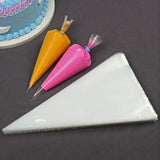 100Pcs Drawstring Cone Shaped Dessert Bags, Transparent Popcorn Candy Chocolate Pastry Storage Pouches 9 Inch