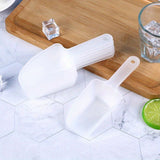 4pcs Plastic Ice Scoop, Kitchen Ice Scooper for Ice Maker Freezer and Bar Scoop for Candy, Beach