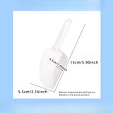 4pcs Plastic Ice Scoop, Kitchen Ice Scooper for Ice Maker Freezer and Bar Scoop for Candy, Beach