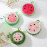 4pcs Random Color Watermelon Dishwashing Brush Acrylic Dishwashing Towel Round Ball Bowl Brush Korean Thickened