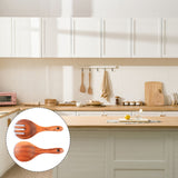 2pcs Salad Servers, Wood Salad Tongs, Salad Spoon and Fork Set, Long Handle Salad Server Set for Mixing, Tossing and Cooking