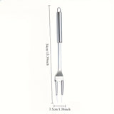 2pcs Stainless Steel Carving Fork for Meat, Heavy-Duty Long Heat-Resistant Handle for Grilling Cooking Serving BBQ