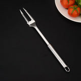 2pcs Stainless Steel Carving Fork for Meat, Heavy-Duty Long Heat-Resistant Handle for Grilling Cooking Serving BBQ