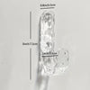 4pcs Acrylic Diamond Wall Hooks - Heavy Duty, Waterproof, Adhesive Hooks For Hanging Towels, Coats & More