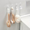 4pcs Acrylic Diamond Wall Hooks - Heavy Duty, Waterproof, Adhesive Hooks For Hanging Towels, Coats & More