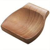 Potted Pans Wooden Spoon Rest - Acacia Wood Stove Top Spoon Holder with Non-Slip Grips for Spoons, Spatulas, and Tongs