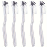 5Pcs Dish Brush Bottle Bathroom Scrub Brushes Kitchen Cleaning Brush Right Angle Kitchen Brush Sink Household Pot Pan Edge Corners Tile Lines Brush with Stiff Bristles