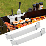 2 Pack Stainless Steel Griddle Spatula Stand, Grill Barbecue Tool Rack Hold Rack Griddle Accessories Holder for Blackstone, Camp Chef, Royal Gourmet, Outdoor Camping Picnic BBQ Essentials