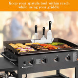 2 Pack Stainless Steel Griddle Spatula Stand, Grill Barbecue Tool Rack Hold Rack Griddle Accessories Holder for Blackstone, Camp Chef, Royal Gourmet, Outdoor Camping Picnic BBQ Essentials