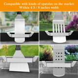 2 Pack Stainless Steel Griddle Spatula Stand, Grill Barbecue Tool Rack Hold Rack Griddle Accessories Holder for Blackstone, Camp Chef, Royal Gourmet, Outdoor Camping Picnic BBQ Essentials