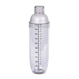1PC Plastic Cocktail Shaker 1000ml for Home Bar, Drink Mixing Utensil with Transparent and Black Scale