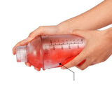 1PC Plastic Cocktail Shaker 1000ml for Home Bar, Drink Mixing Utensil with Transparent and Black Scale