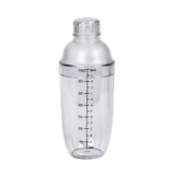 1PC Plastic Cocktail Shaker 700ml for Home Bar, Drink Mixing Utensil with Transparent and Black Scale