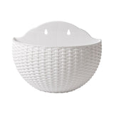 Exquisite Wall Flower Pot, Plastic Hanging Planter for Outdoor Garden Balcony, Home Decor Bucket Planter S