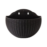 Exquisite Wall Flower Pot, Plastic Hanging Planter for Outdoor Garden Balcony, Home Decor Bucket Planter S