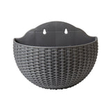 Exquisite Wall Flower Pot, Plastic Hanging Planter for Outdoor Garden Balcony, Home Decor Bucket Planter L