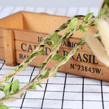 Natural Burlap Home Decoration Sticker, Craft Tape Artificial Leaf Jute Twine, 10 Meters Roll