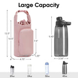 New Insulated Water Bottle Bag with Ice Cup Set, Diagonal Lift Design for Outdoor Travel and Picnics