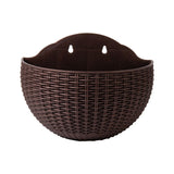 Exquisite Wall Flower Pot, Plastic Hanging Planter for Outdoor Garden Balcony, Home Decor Bucket Planter L