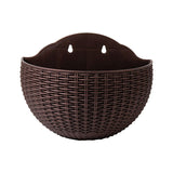 Exquisite Wall Flower Pot, Plastic Hanging Planter for Outdoor Garden Balcony, Home Decor Bucket Planter L