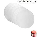 500Pcs Burger Patty Paper, 10cm Sizes, Seasoned Meat Separator for Hot Dog and Burger Preparation