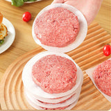 500Pcs Burger Patty Paper, 10cm Sizes, Seasoned Meat Separator for Hot Dog and Burger Preparation