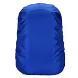 Waterproof Rain Cover for Large Camping and Cycling Backpack with Pull Rod, Dust and Mud Cover for School fit for 55-65L Blue