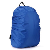 Waterproof Rain Cover for Large Camping and Cycling Backpack with Pull Rod, Dust and Mud Cover for School fit for 55-65L Blue