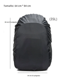 Waterproof Rain Cover for Large Camping and Cycling Backpack with Pull Rod, Dust and Mud Cover for School fit for 55-65L Blue