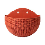 Exquisite Wall Flower Pot, Plastic Hanging Planter for Outdoor Garden Balcony, Home Decor Bucket Planter L