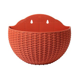 Exquisite Wall Flower Pot, Plastic Hanging Planter for Outdoor Garden Balcony, Home Decor Bucket Planter L