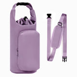New Insulated Water Bottle Bag with Ice Cup Set, Diagonal Lift Design for Outdoor Travel and Picnics