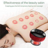 Electric Cupping Therapy Machine,5 in 1 Smart Vacuum Scraping Cupping Set Back and Neck Electric Gua Sha Cupping Massage Tool