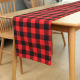 Red and Black Small Buffalo Check Table Runner 14x72-Inch Home Fashions Farmhouse Living Buffalo Check Table