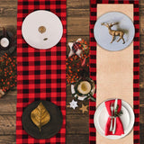 Red and Black Small Buffalo Check Table Runner 14x72-Inch Home Fashions Farmhouse Living Buffalo Check Table