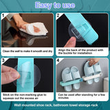 2 PCS Shoe Rack Hanging MultiFunction Simple Convenient Wall Bracket Shoe Organiser for Door Cabinet Motorhome Bathroom Kitchen