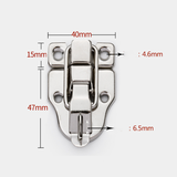 10PCS Metal Duckbilled Box Hasp Lock Toggle Latch Catch for Wooden Case Boxes Toolbox-Retro Silver Style Box Toggle Latch Antique
