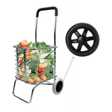 2 Pack Shopping Cart Wheels Replacement 5 inch Dia Rubber Foam Wheel Repair for Folding Rolling Bag Cart Bowling Ball Cart Portable