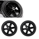 2 Pack Shopping Cart Wheels Replacement 5 inch Dia Rubber Foam Wheel Repair for Folding Rolling Bag Cart Bowling Ball Cart Portable