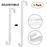 Metal Over Door Hooks Single Hook Christmas Wreath Hook Rack for Hanging Coats Hats Robes Towel Bathroom Door Hangers