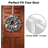 Metal Over Door Hooks Single Hook Christmas Wreath Hook Rack for Hanging Coats Hats Robes Towel Bathroom Door Hangers