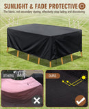 Waterproof Outdoor Furniture Cover, Large Size Patio Furniture Covers for Winter, Rectangular Patio Sectional Covers for Table Chairs