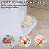 Toilet Bolt Caps Decorative & Durable Resin Cute Polar Bear Bolts Covers Set of 2 - Hide Your Toilet Bolts - Perfect Decor